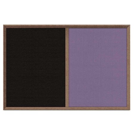 United Visual Products Enclosed Corkboard, 1 Door, 24"x36", 4" Fra UV3422-GOLD-PEARL